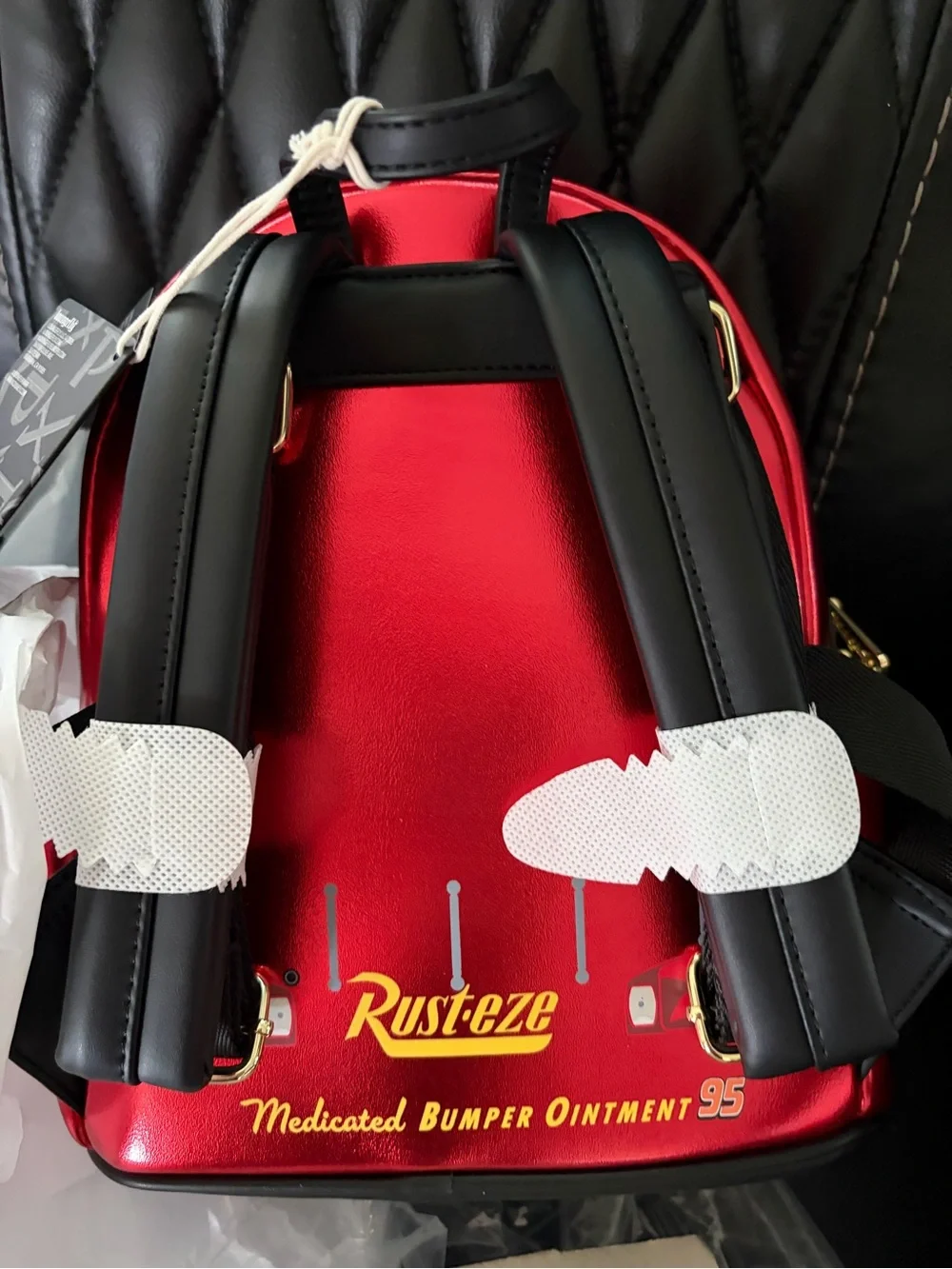 Loungefly Disney Pixar Cars Metallic Lightning McQueen Cosplay Mini Backpack